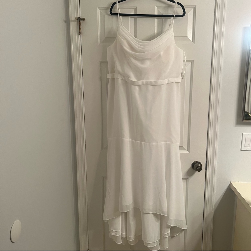 New with tags! Azazie Ivory Dress - Picture 2 of 7